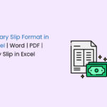 Salary Slip – Format in Excel, Word, and PDF (Download Payslip) salary slip format