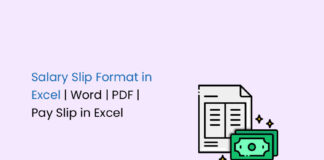 Salary Slip – Format in Excel, Word, and PDF (Download Payslip) salary slip format