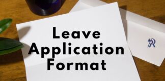 Leave Application for offices, colleges – Types, Format & Free Samples leave application